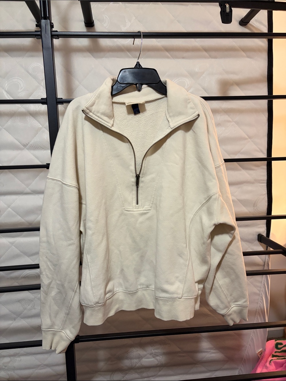 Universal Thread Cream Half-Zip Pullover Sweater